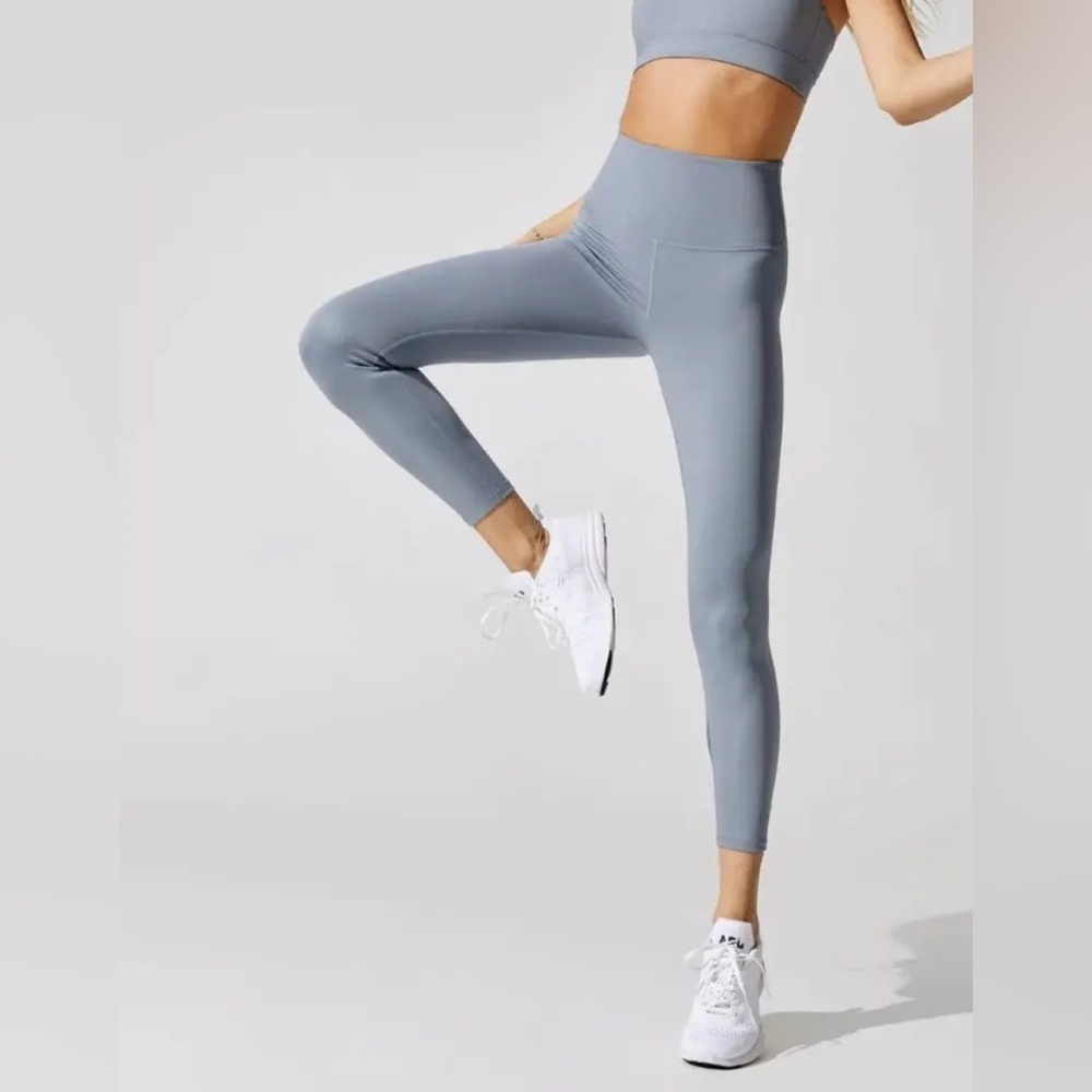 Carbon38 High Rise 7/8 Legging In Cloud Compression - XS